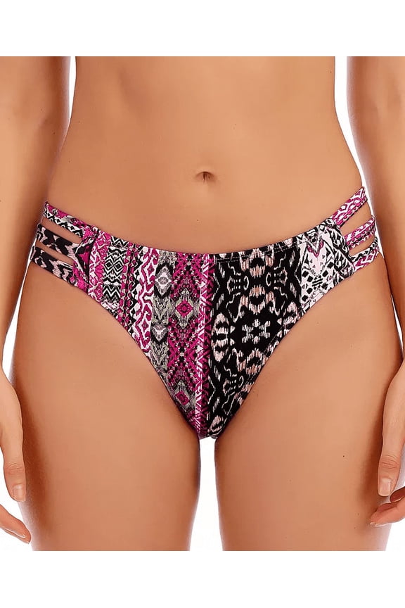 MULTI Boho Chic Hipster Bikini Swim Bottom, US X-Large