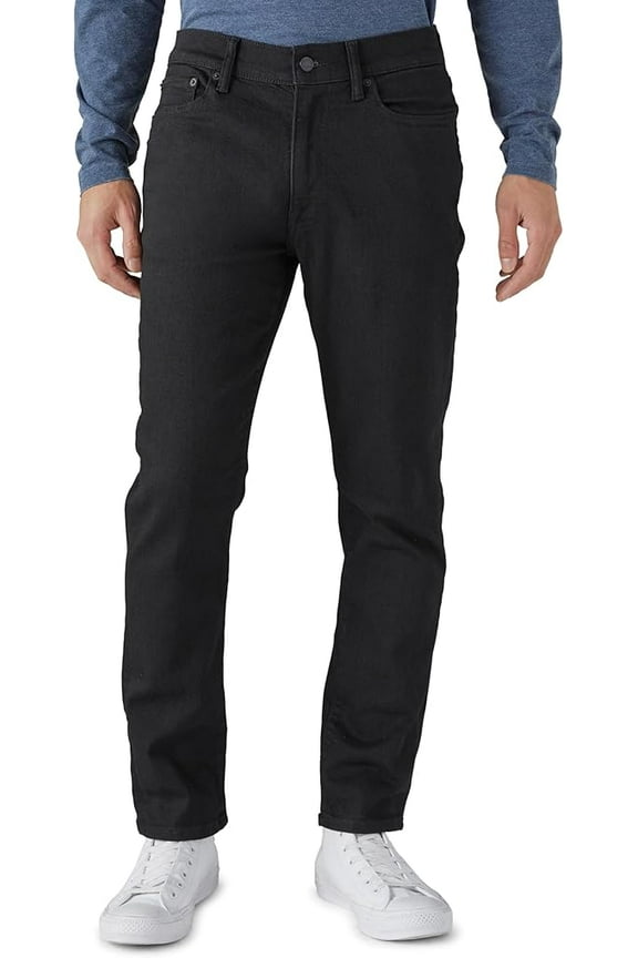 Men 410 Athletic Fit Jean, Black Rinse, 40W x 34L