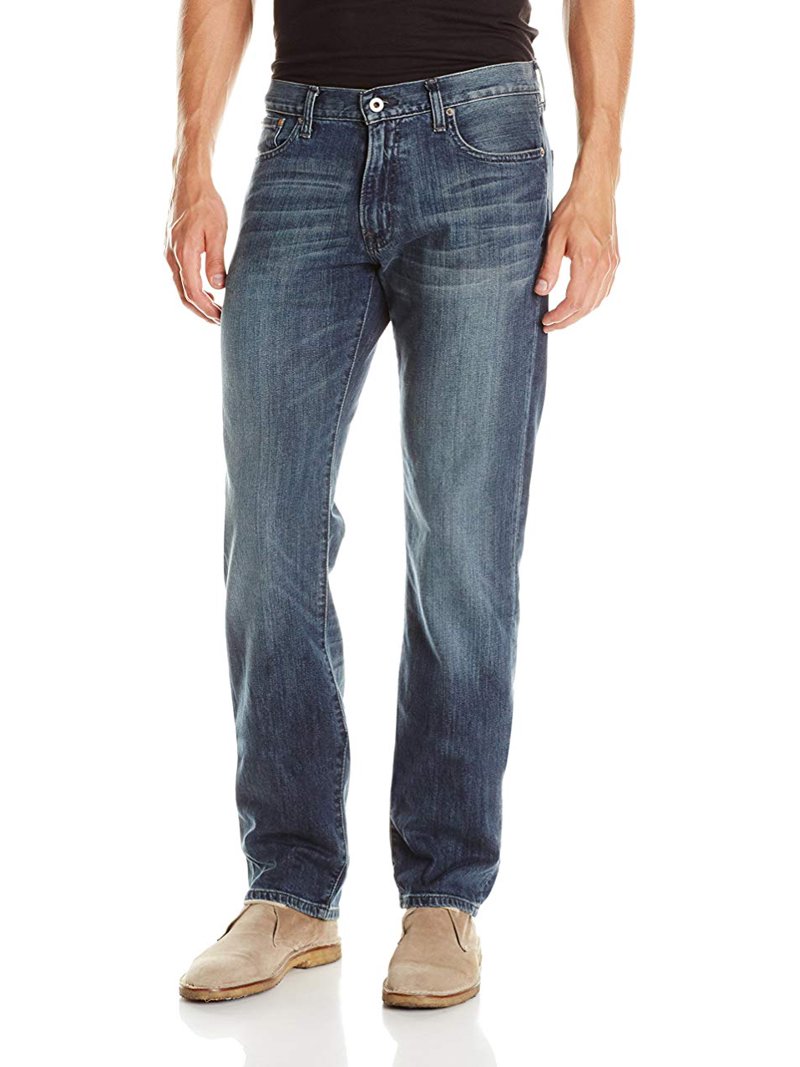 Lucky Brand Men's 221 Original Straight Leg Jean, Blue Gold, 33W X