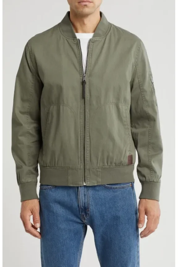 Men's Bomber Jacket, Green, Large