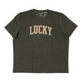 thumbnail image 1 of Lucky Brand Men's Lightweight Short Sleeve Graphic T-Shirt (Dark Grey, XXXL), 1 of 2