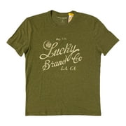 Lucky Brand Men's Lightweight Short Sleeve Graphic T-Shirt (Dark Olive, XXL)