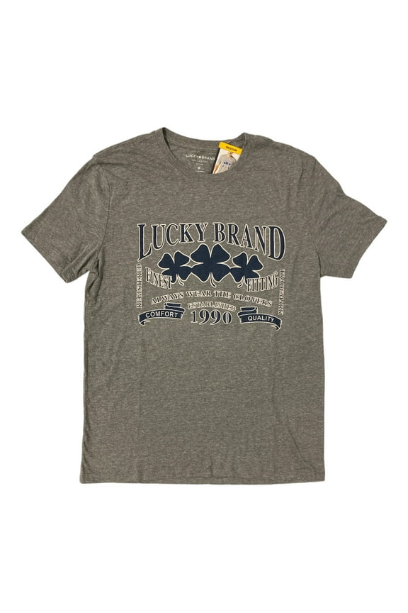 Men's Lightweight Short Sleeve Graphic T-Shirt (Grey, S)