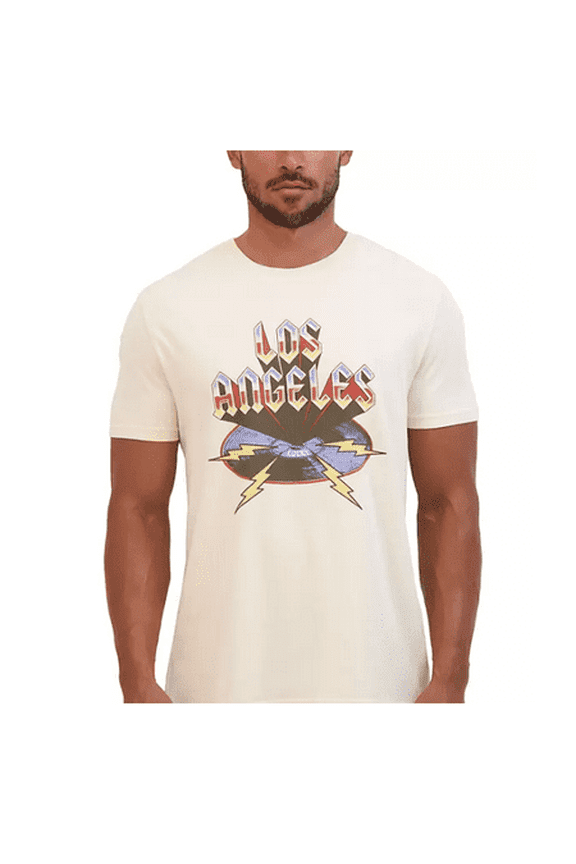 Men's Medium Cream Graphic T-Shirt
