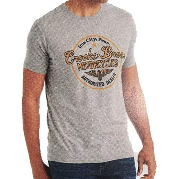 Lucky Brand Men's Short Sleeve Graphic T-Shirt (Grey, Small)