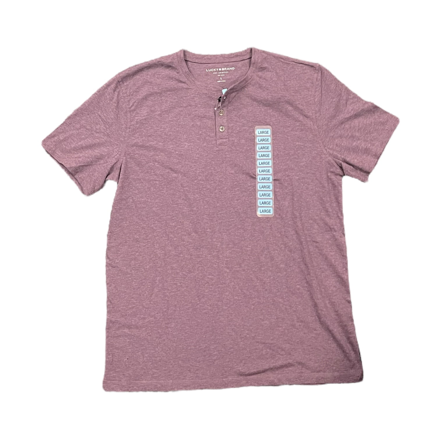 L'Appartement 【GOOD GRIEF!】HENLEY SHORT YYDGH Henley Shirts for Men Slim Fit Short Sleeve Basic T