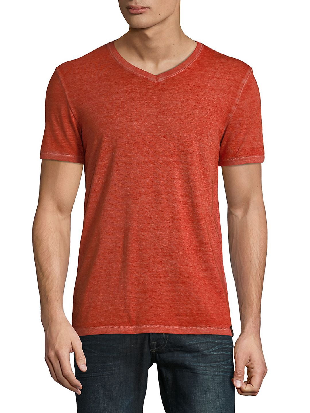 Lucky Brand Mens Venice Burnout Basic T-Shirt, Orange, X-Large ...