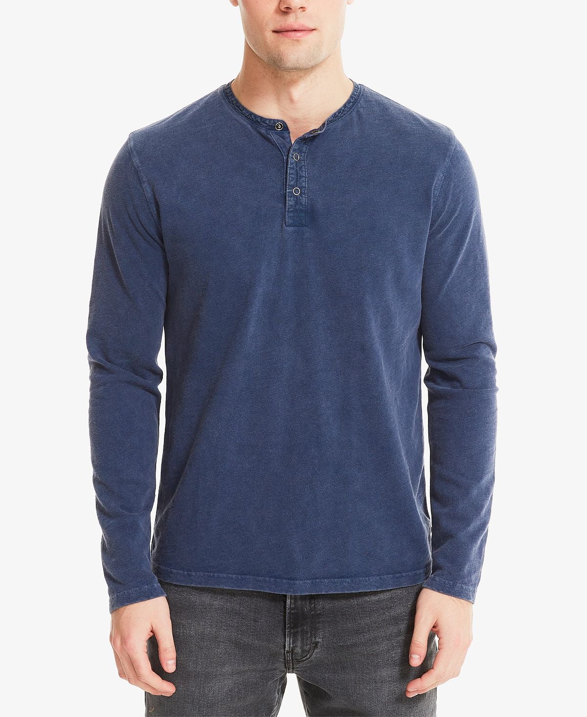 Lucky Brand Men's Weekend Slub Jersey Long Sleeve Henley T-shirt