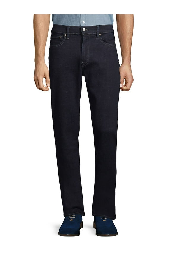 Mens 410 Athletic Slim-Fit Stone Black Jeans 32 x 30