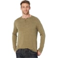 thumbnail image 1 of Lucky Brand Men's Long Sleeve Welterweight Henley, Heather Olive, XXL, 1 of 2