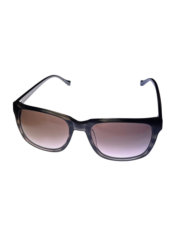 Mens Olive Horn Plastic Soft Square Sunglass, Gradient Lens DS01