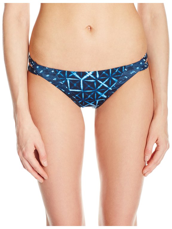 NEW Blue Size Small S Junior Shibori Rev Bikini Bottom