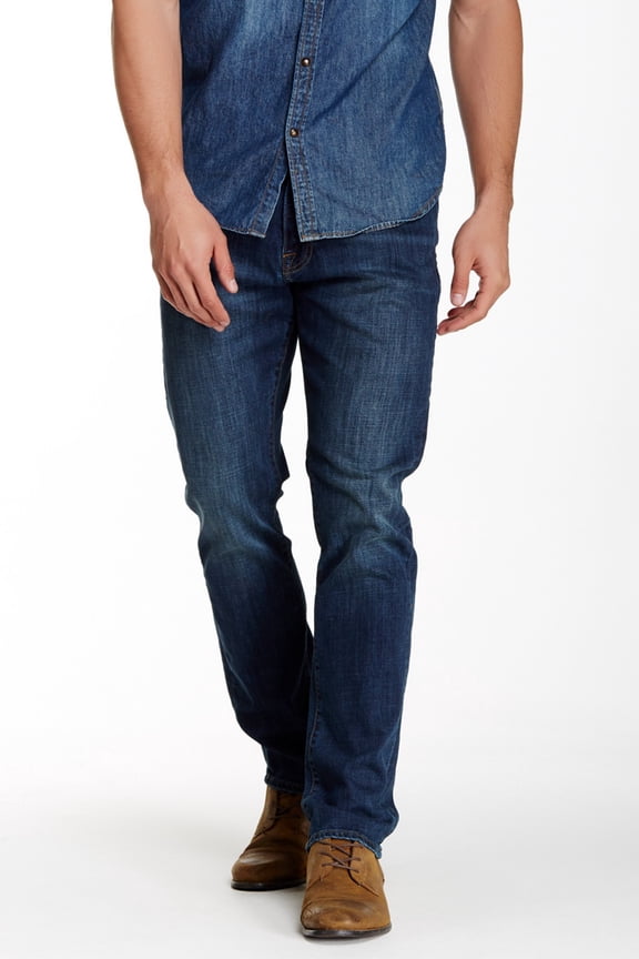 NEW Dark Blue Mens Size 36 Classic Straight Leg Jeans