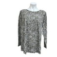 thumbnail image 1 of Lucky Brand OLIVE MULTI Women's Floral Print Long Sleeve T-Shirt, US 3X, 1 of 1