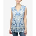 thumbnail image 1 of Lucky Brand Paisley Print Shell Blue Multi XS, 1 of 1