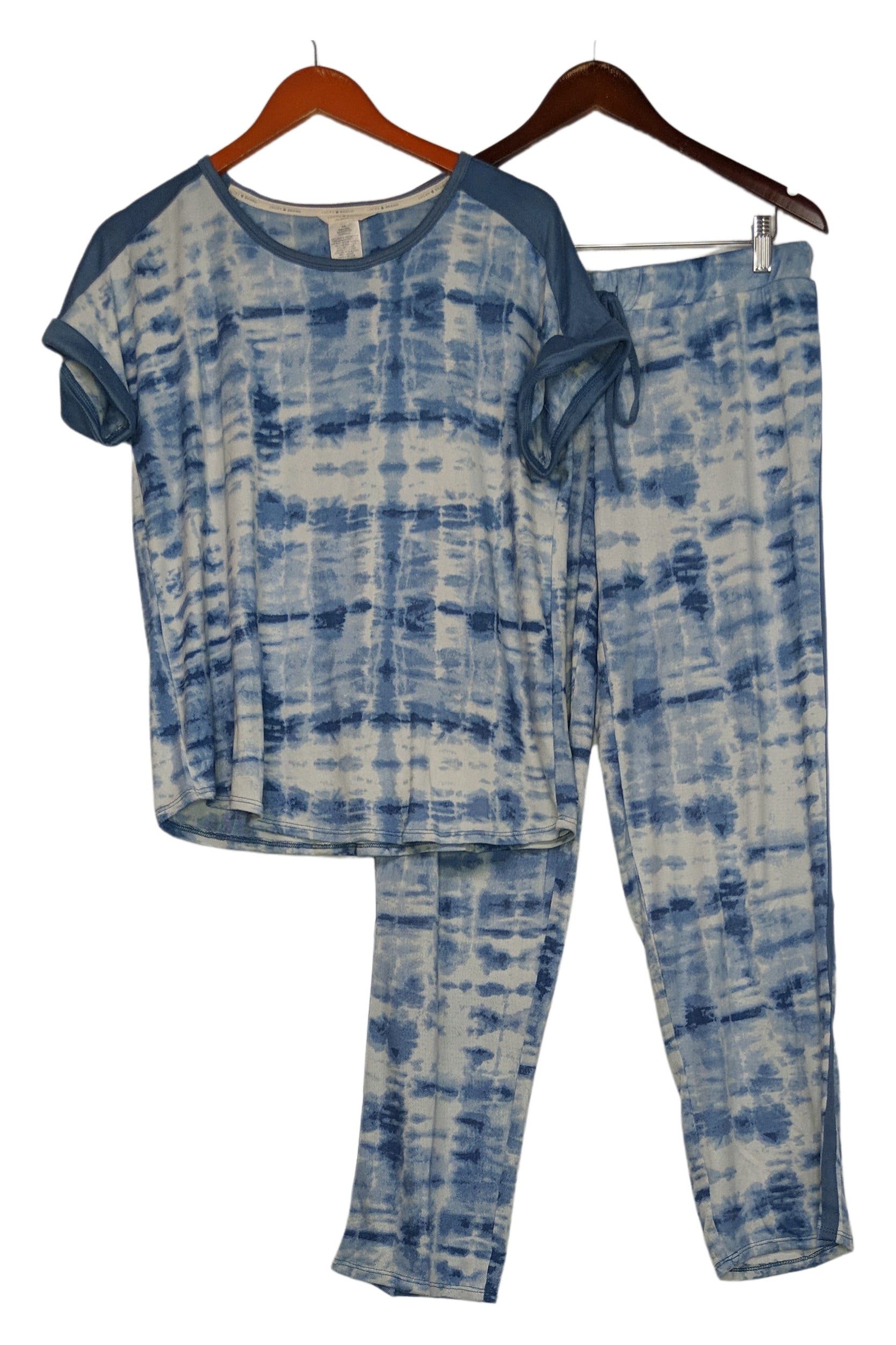 Lucky Brand Pajama Set Women's Size M 4 Piece Set T Tank Short