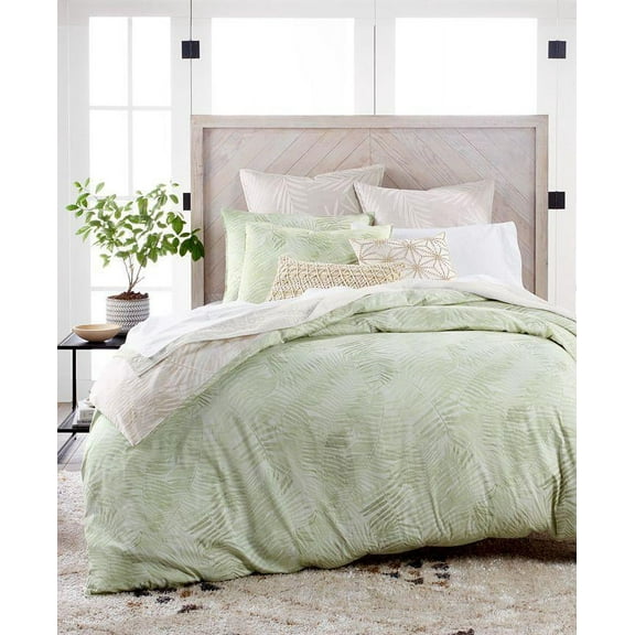 Lucky Brand Paradise Cotton 230-Thread Count 3-Pc. Duvet Cover Set, Full/Queen, Light Pastel Green