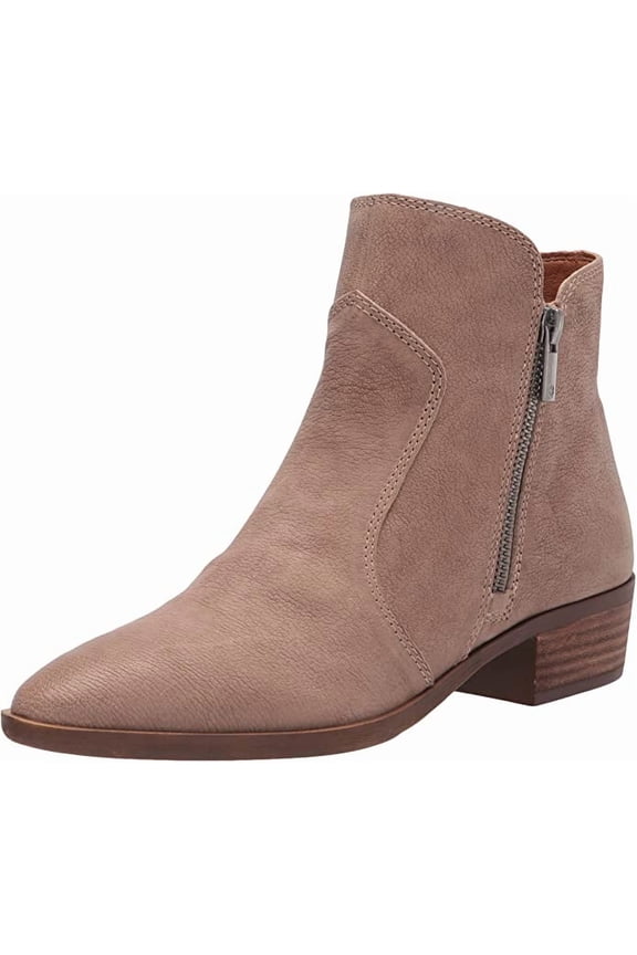 TAYTI Dune Taupe Pointed Toe Western Cowboy Ankle Boot Booties (7.5, DUNE)
