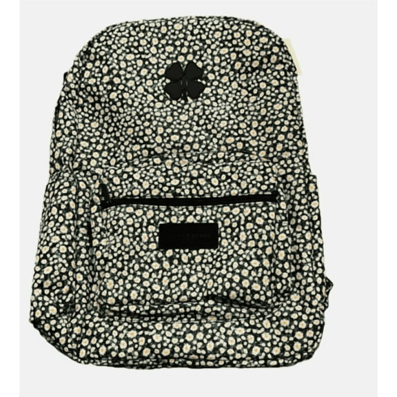 Lucky Brand White Daisy Canvas Laptop Backpack Floral 18"