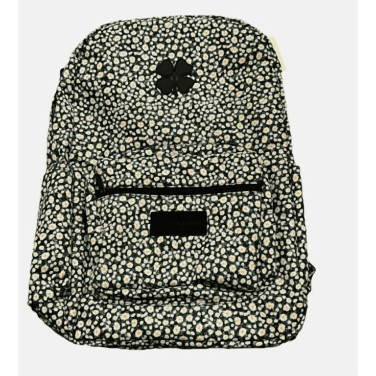 Lucky Brand White Daisy Canvas Laptop Backpack Floral 18