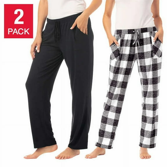 Lucky Brand Women's Sleepwear Sz L Lounge Jogger Pant 2-Pack Multi