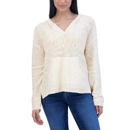 Lucky Brand Women's Baja Sweater Hoodie, XS, White
