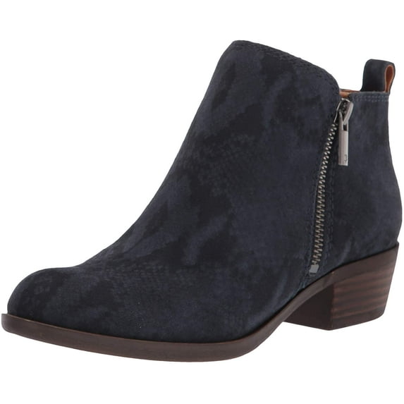 Lucky Brand Women's Basel Ankle Boot 5.5 Dark Denim
