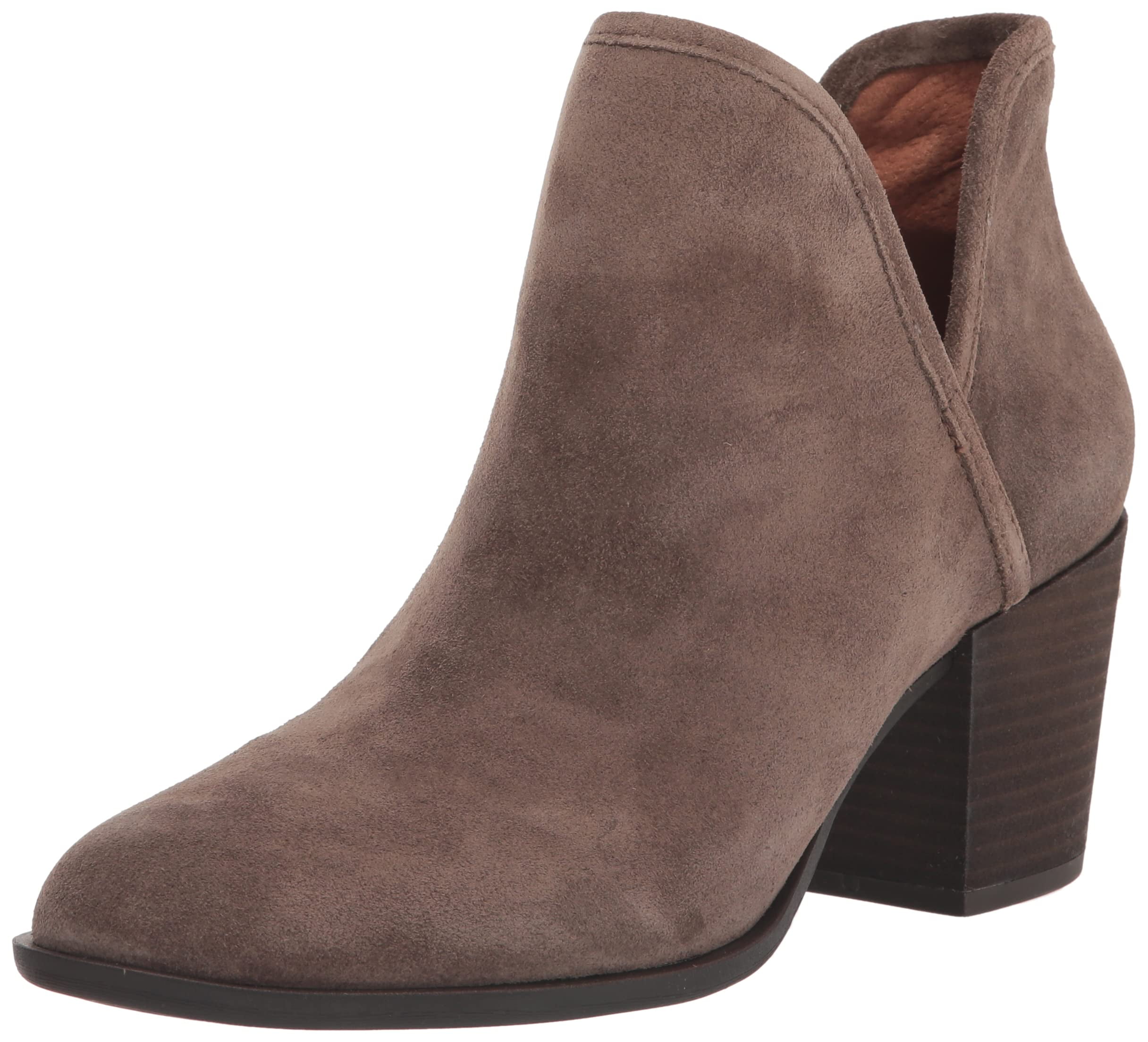 Lucky Brand Women's Baley Cedar Oiled Suede Perforated Booties