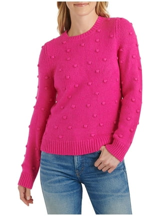 Vince Camuto Women's Bobble Stitch Sleeve Pullover Sweater (Aurora