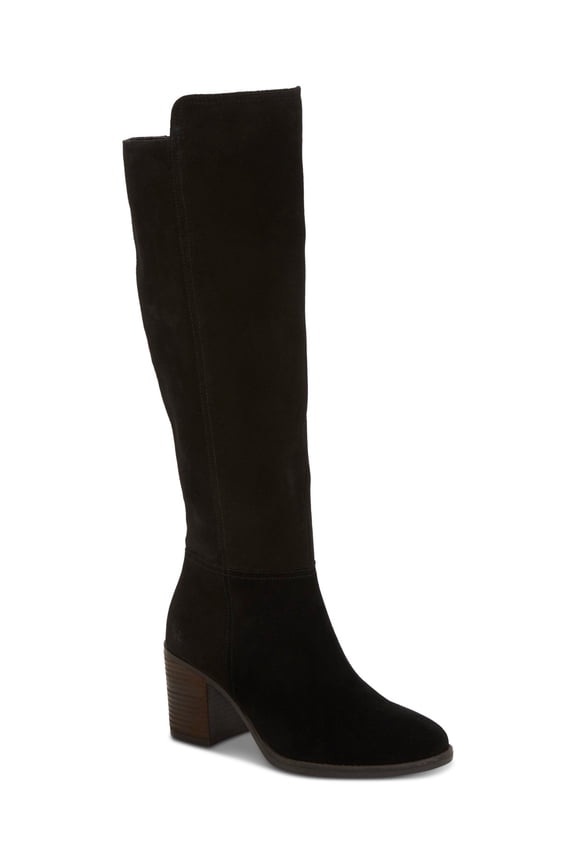 Women's Bonnay Dress Boots Black Suede 5.5M XC