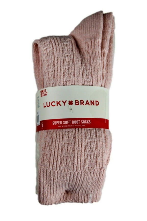 Women's Boot Socks, Super Soft, 5-10 Shoe Size, 6 Pairs (1391058)