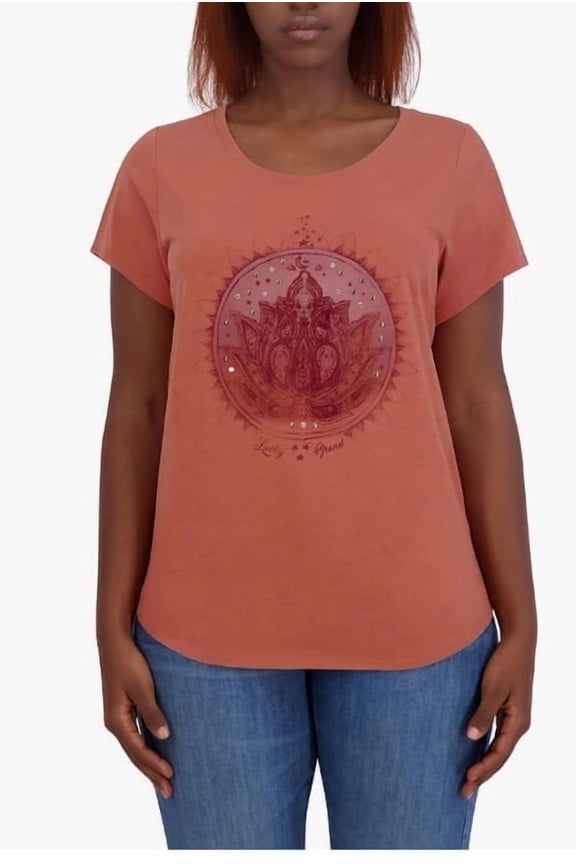 Women's Crew Neck Graphic Tee - Large