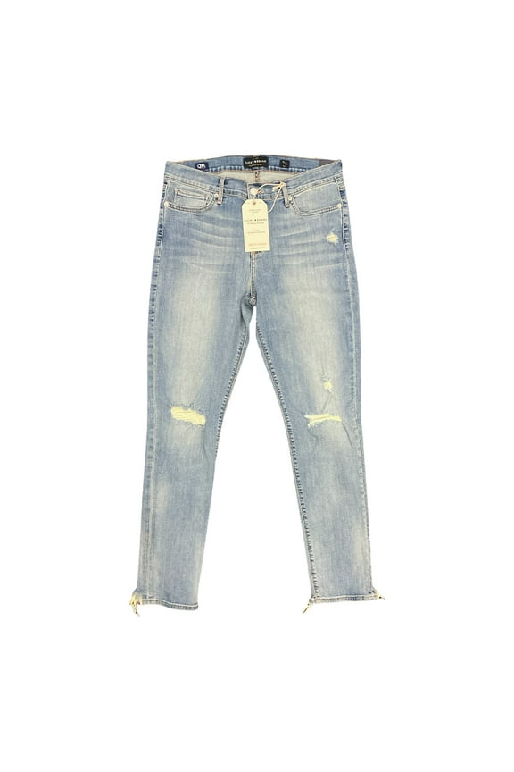 Women's Dynamic Stretch Mid Rise Brooke Distressed Jeans (Distressed, 00/24)