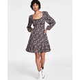 thumbnail image 1 of Lucky Brand Women's Flirty Flouncey Floral-Print Mini Dress, XXL, 1 of 1