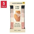thumbnail image 1 of Lucky Brand Women's 5-Pack Ultra Soft High Cut Panties Size: S, Color: Pink, 1 of 1