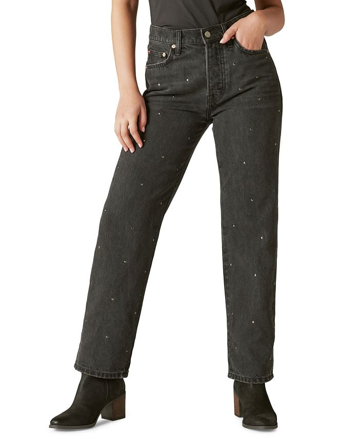 Lucky Brand Women's Lucky Legend High Rise Wide Leg Jeans - Vintage Style TENCEL Denim