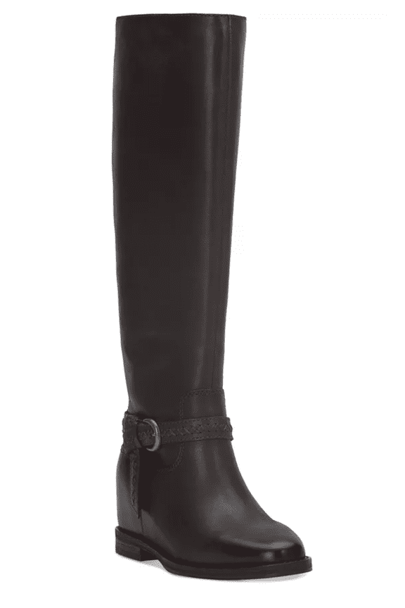 Women's Maltet Knee-High Wedge Boots - Torte Summer Haze Chocolate Leather size 9