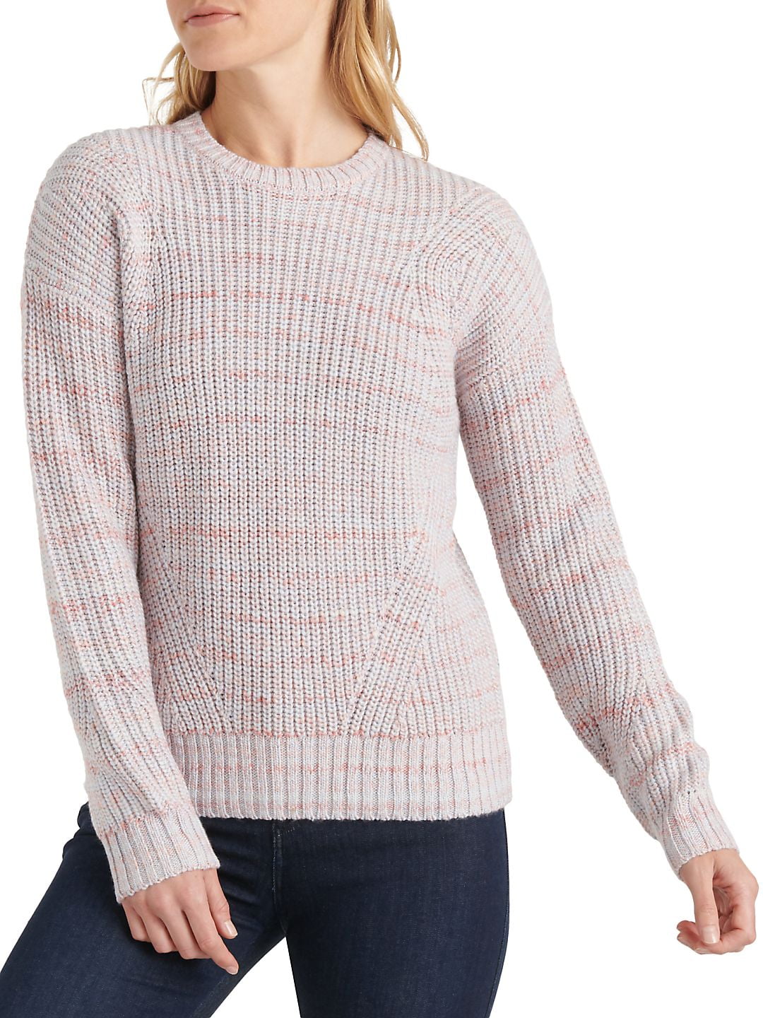 Lucky Brand Cable Knit Pullover Crewneck Women's Sweater Size L