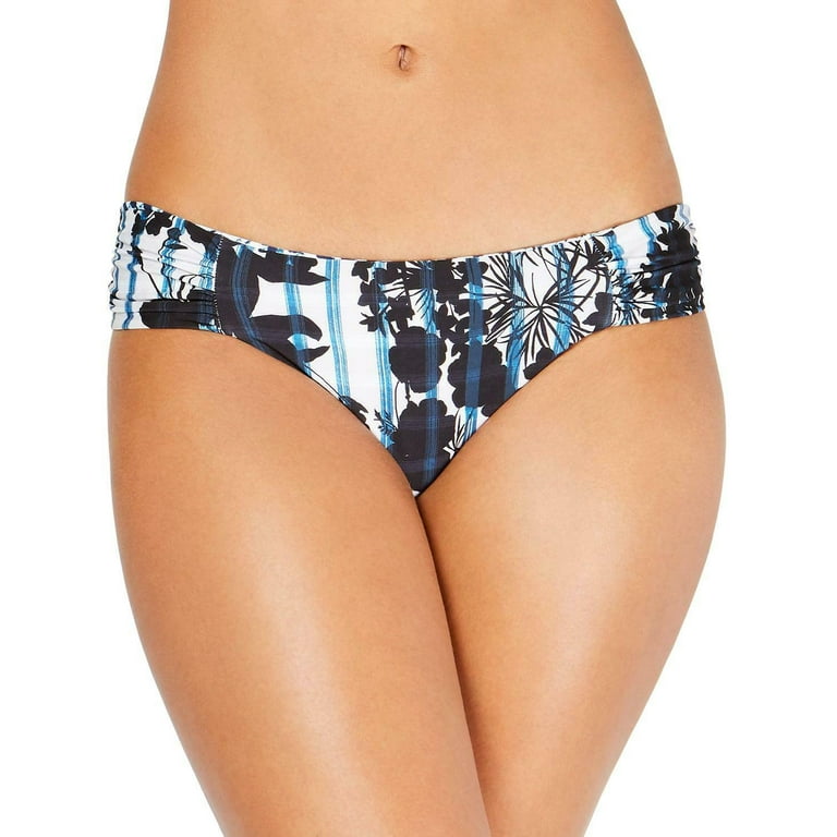 Lucky Brand Women's Reversible Bikini Swim Bottom Separates Swimsuit L, Ink  Blue 
