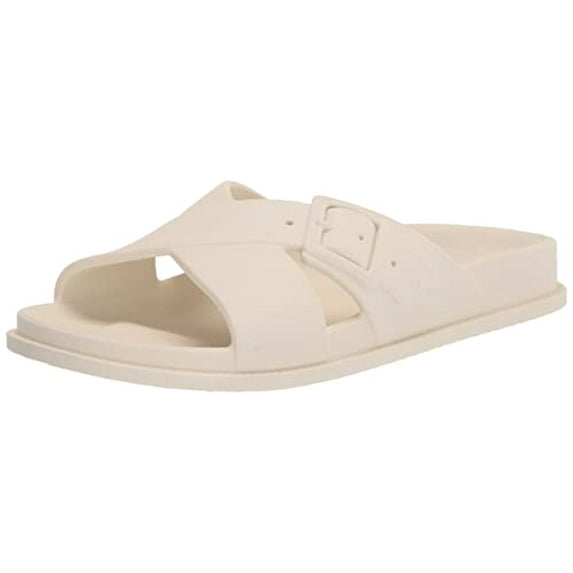 Lucky Brand Women's Roseleen Slide Sandals, White, 9