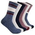thumbnail image 1 of Lucky Brand Women's Super Soft Boot Socks, 6 Pair, Fits Shoe Sizes 5-10 (Navy/Red/Multi), 1 of 4