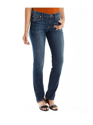Lucky Brand Dungarees Women's Mid Rise Sweet Straight Jeans 7W15472