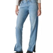 Lucky Brand Womens Solid Straight Leg Jeans, Blue, 6