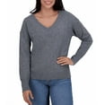 thumbnail image 1 of Lucky Brand Women's V-Neck Sweater Gray XS, 1 of 2