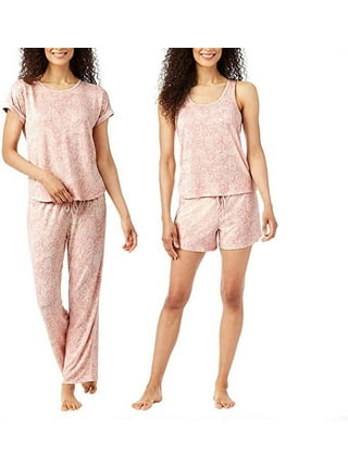 Lucky Brand Ladies' 4-piece Soft Terry Pajama Set 1576605 (XXL, Hushed  Violet) 