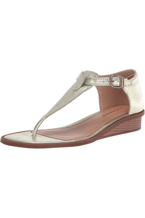Women's Annamae T-Strap Sandal Wedge, Seafoam, 6.5