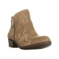 thumbnail image 1 of Lucky Brand Womens Basel Leather Almond Toe Ankle Cowboy Boots, 1 of 5