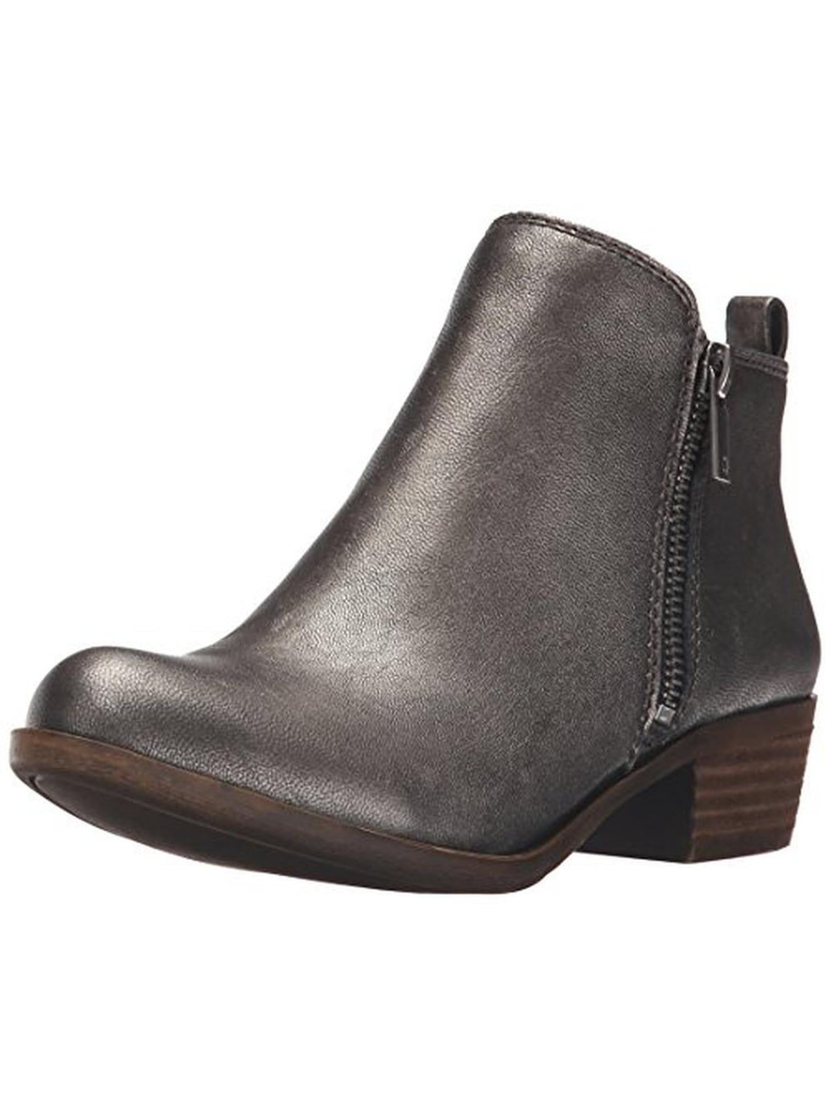 Lucky Brand Womens Basel Solid Ankle Boots