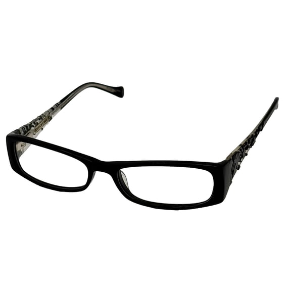 Lucky Brand Womens Ophthalmic Plastic Soft Rectangle Eyeglass Frames Michelle, Black, 51mm, 1 Pair