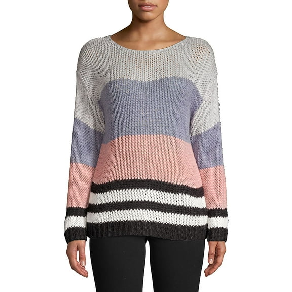 Lucky Brand Womens Bold Stripe Pullover Sweater, Multicoloured, X-Small